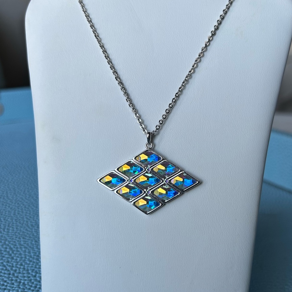 Touchstone Crystal by Swarovski bejeweled necklace